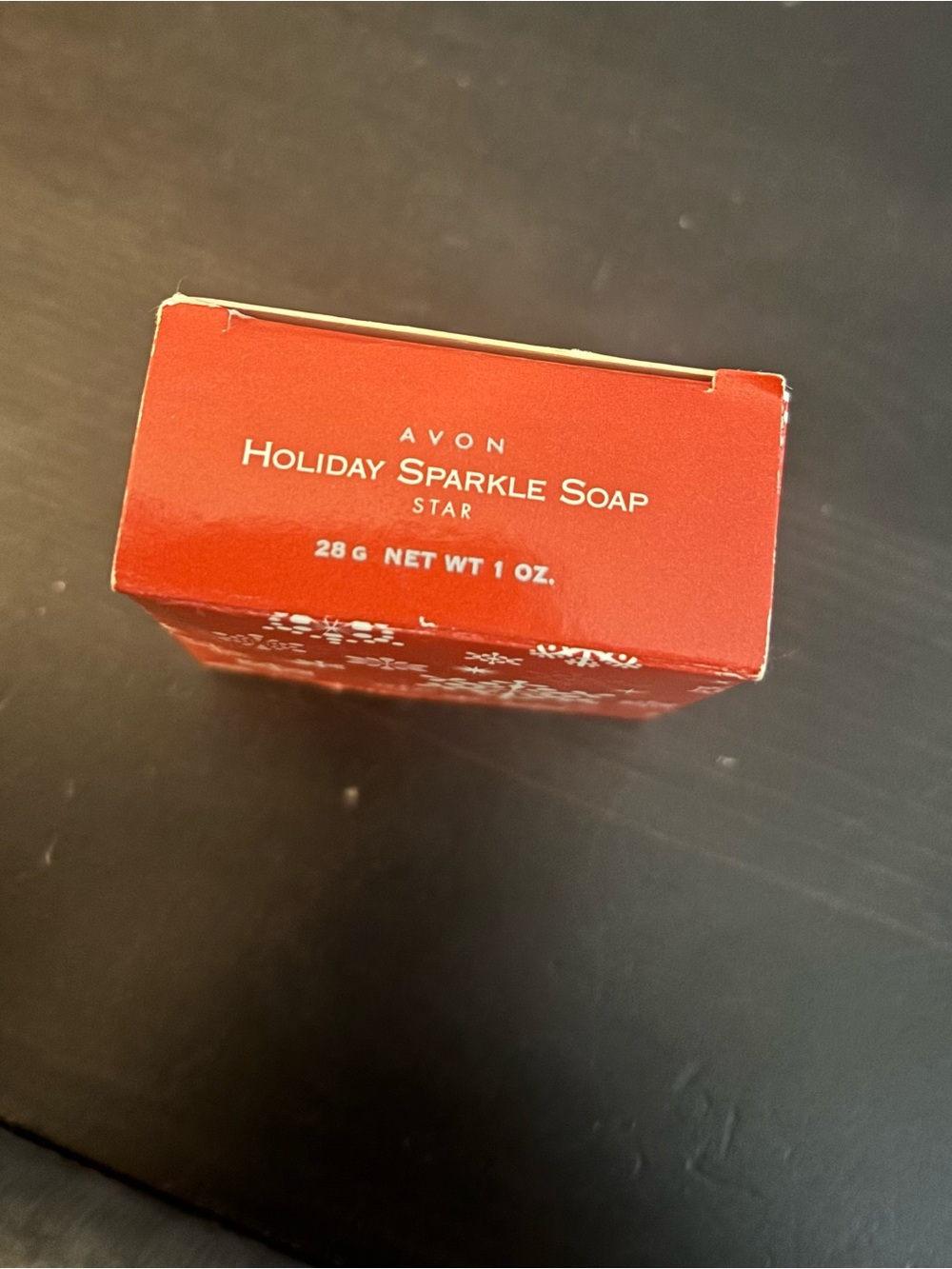 Avon Holiday Sparkle Soap - Red and White Packaging 2002